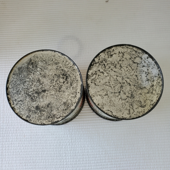 2 Pure Canadian Honey Tins Small Vintage 5" Empty 4 Pounds Scratched Patina - Picture 6 of 6